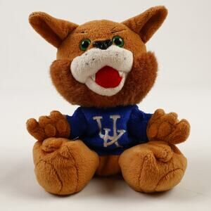VTG The Bean Bag Team Mascot 7'' Wild Cat Plush UK University of Kentucky